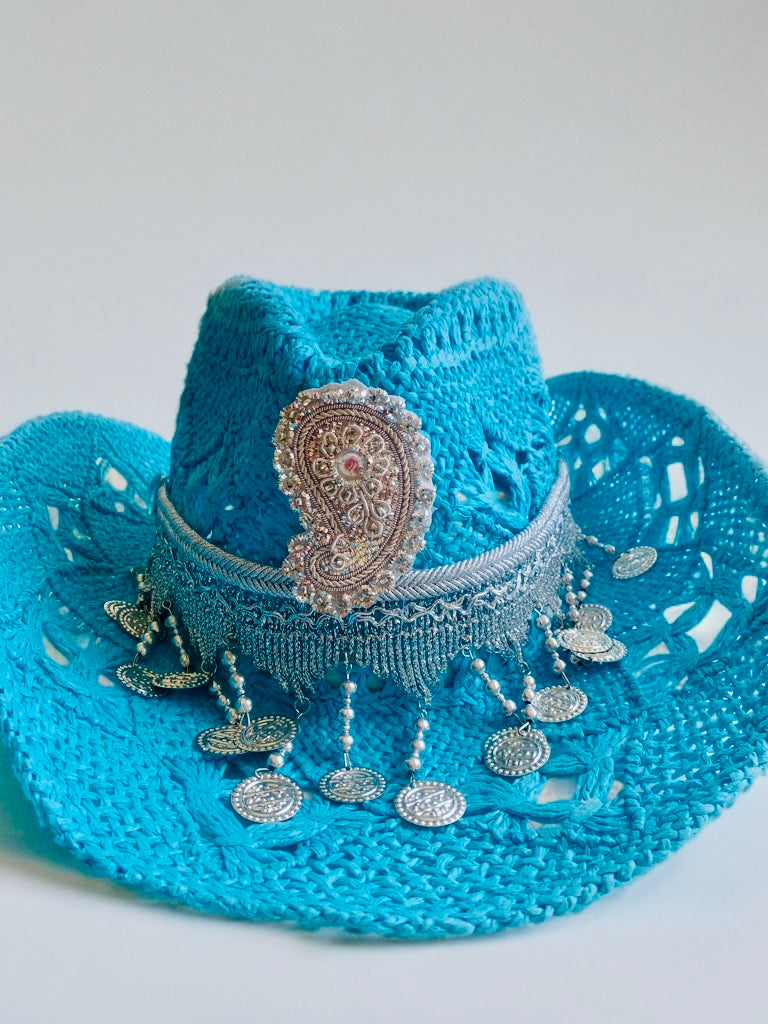 Coachella hat blue