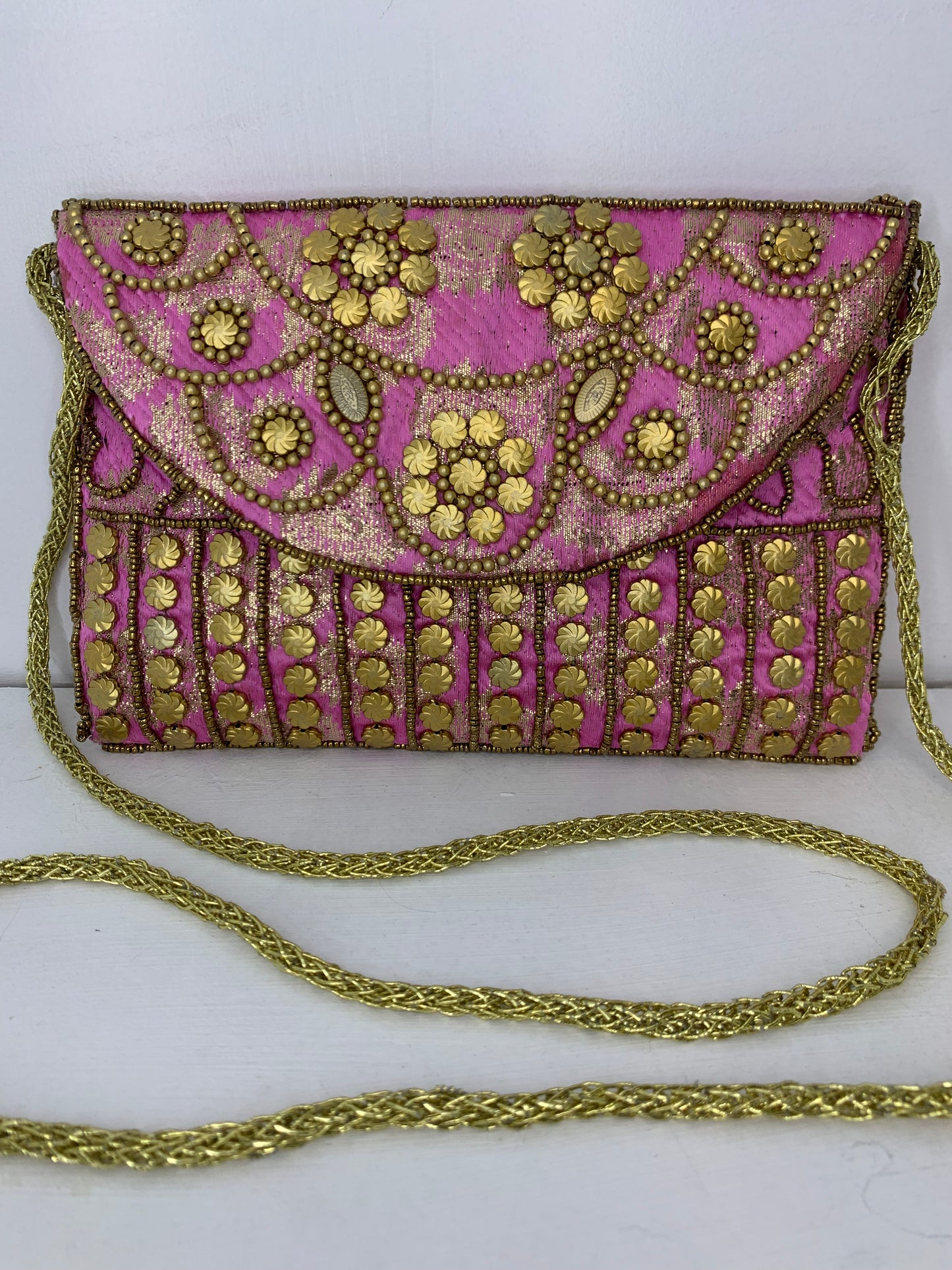 Bolso étnico fucsia