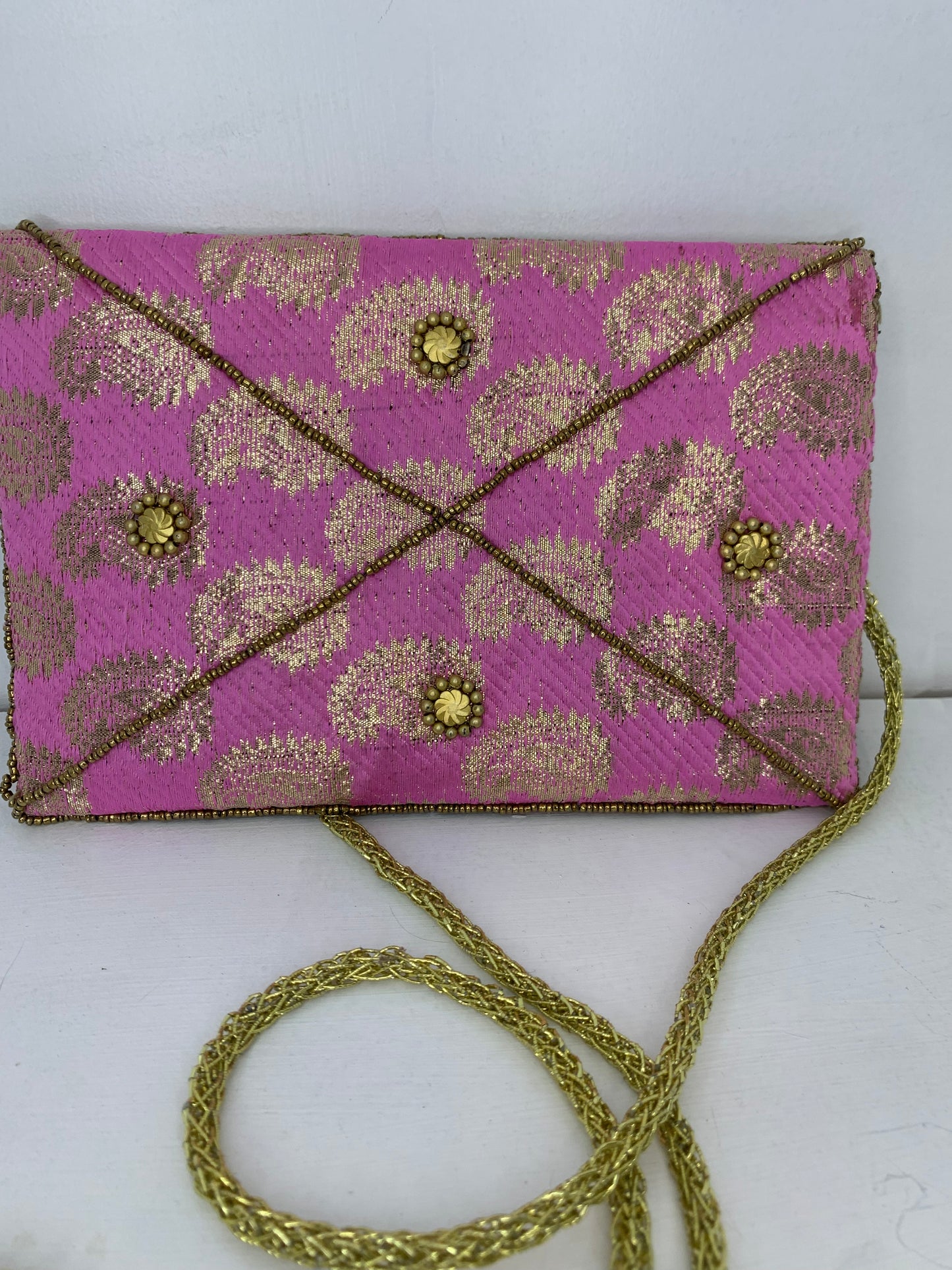 Bolso étnico fucsia