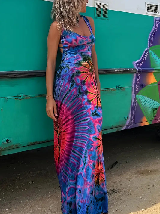 Vestido  largo multicolor