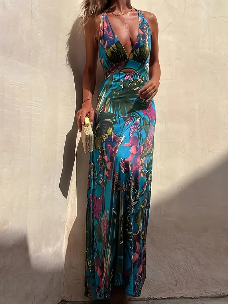 Vestido largo tropical